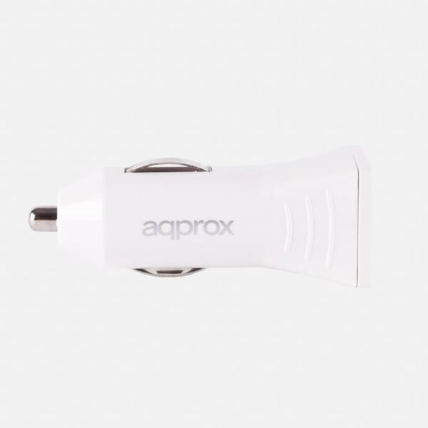 Approx APPUSBCARW oplader til mobil enhed Smartphone Sort, Hvid Cigartænder Automatisk