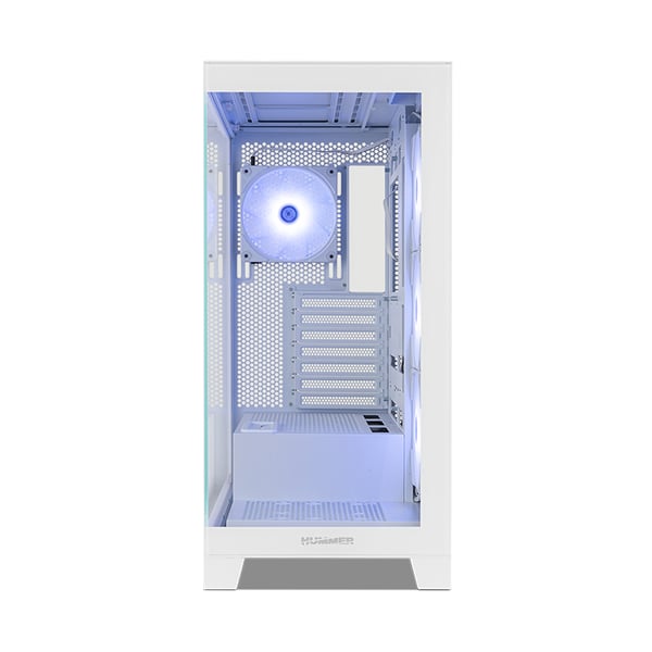 NOX Hummer Glock Midi Tower Valkoinen