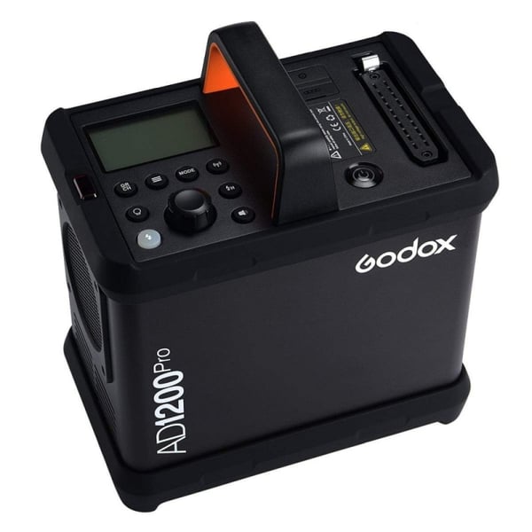 Godox 1200Ws TTL Power Pack Kit AD1200Pro flashenhed til fotostudie Sort