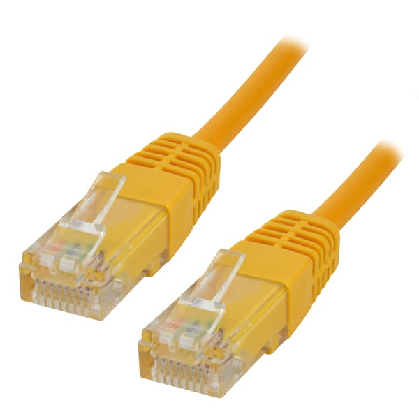 MCL Cable RJ45 Cat5E 0.5 m Yellow verkkokaapeli Keltainen 0,5 m U/UTP (UTP)