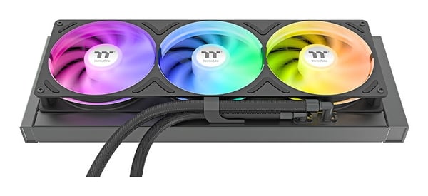 Pikkukuva 4 / 5: Thermaltake CL-W493-PL12SW-A Tietokoneen jäähdytysjärjestelmä Suoritin All-in-one-nesteenjäähdytin 12 cm Musta 1 kpl