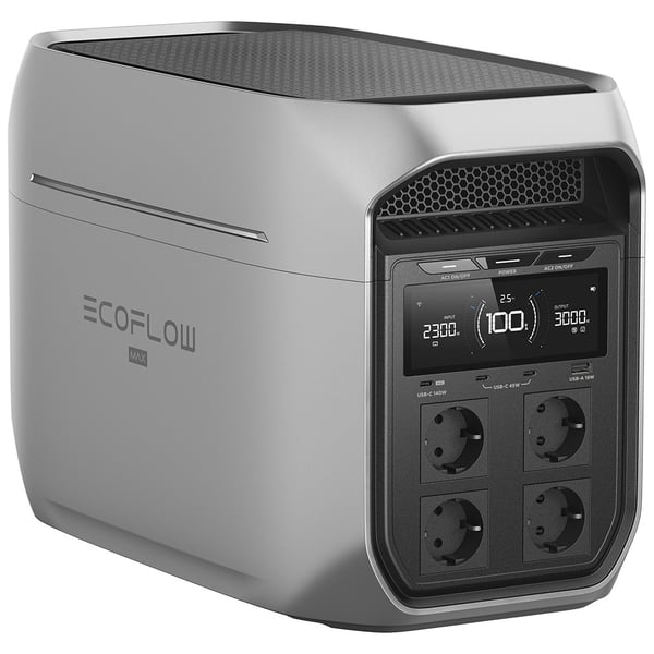 Miniatyrbild 3 av 6: EcoFlow DELTA 3 Max Plus bärbar kraftstation Litiumjärnfosfat (LiFePo4) 22,1 kg