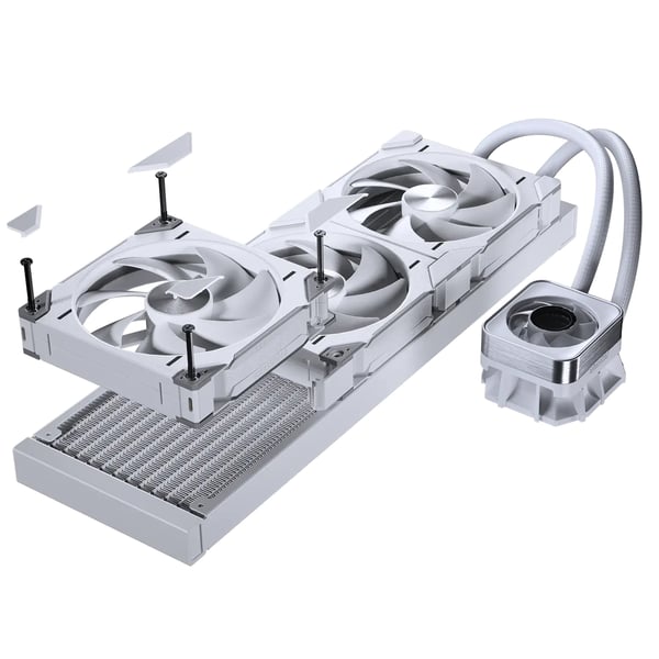 Phanteks Glacier One 420 D30 X2 Processor Alt-i-en væskekøler Hvid 1 stk