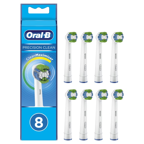 Oral-B Precision Clean 80339355 tandborsthuvuden 8 styck Blå, Vit