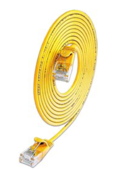 Miniatyrbild 1 av 2: SLIM Patchcords SLIM-L-UU-K6A 0.1 YE nätverkskablar Gul 0,1 m Cat6a U/UTP (UTP)