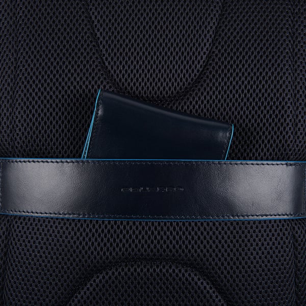 Piquadro CA5575B2V rygsæk Fritidsrygsæk Blå Læder, Polyester