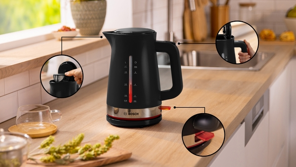 Bosch TWK4M223 vattenkokare 1,7 l 2400 W Svart