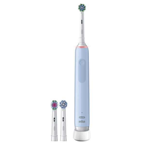 Pikkukuva 3 / 3: Oral-B PRO 3 3700 Blu Aikuinen Pyörivä/värähtelevä hammasharja Sininen