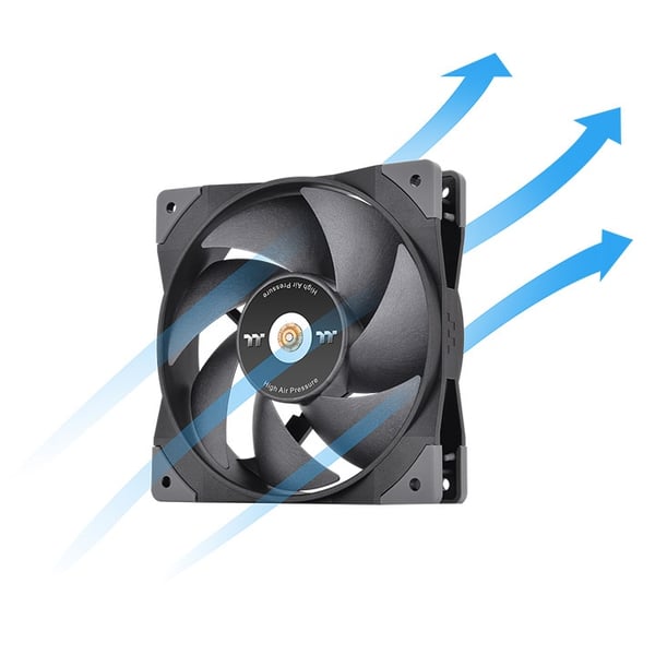 Thermaltake SWAFAN GT12 Tietokonekotelo Ilmanjäähdytin 12 cm Musta 3 kpl