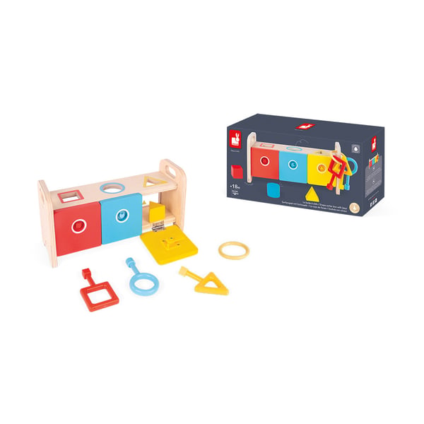 Miniatyrbillede 4 af 9: JANOD Essentiel - Shape Sorter Box with Keys