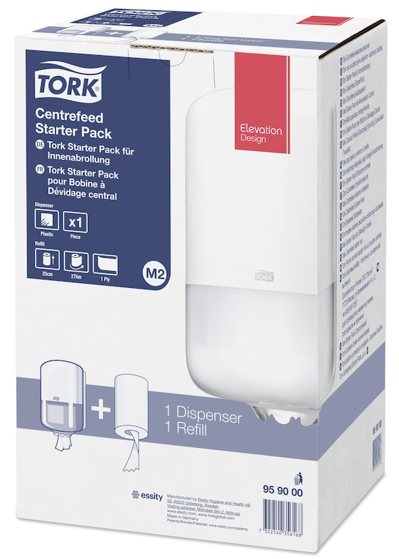 Tork 959000 pappershanduksautomat Pappershandduksdispenser Vit