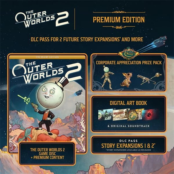 GAME The Outer Worlds 2 Premium Edition Saksa, Englanti, Ranska, Italia Xbox Series X/Series S
