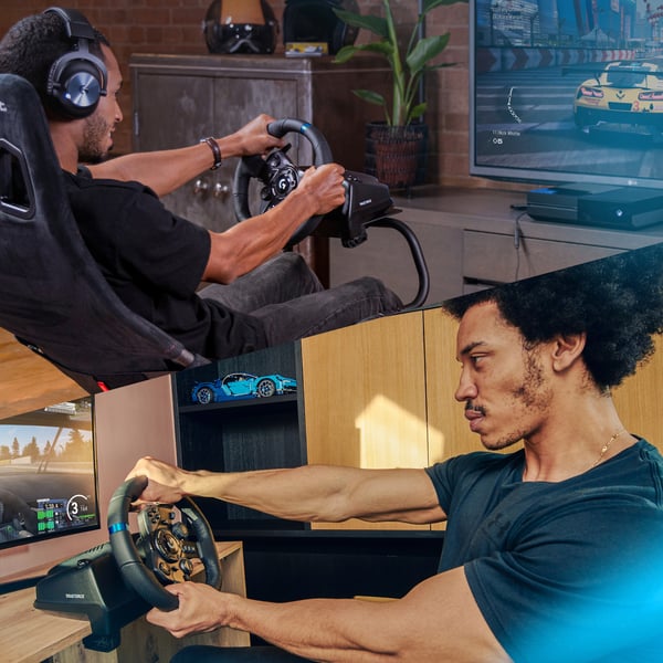 Miniatyrbillede 4 af 7: Logitech G G923 Sort USB 2.0 Rat + Pedaler Analog/digital PC, Xbox One, Xbox Series S, Xbox Series X