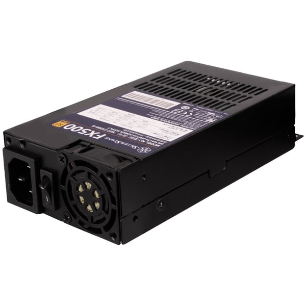 Silverstone FX500 strömförsörjningsenheter 500 W 20+4 pin ATX Flex ATX Svart