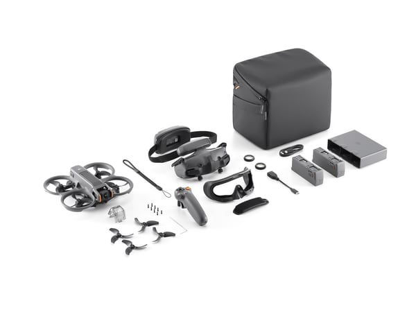 DJI Avata 2 Fly More Combo (3 Batteries) 4 rotorer Quadrokopter 12 MP 3840 x 2880 pixel 2150 mAh Sort