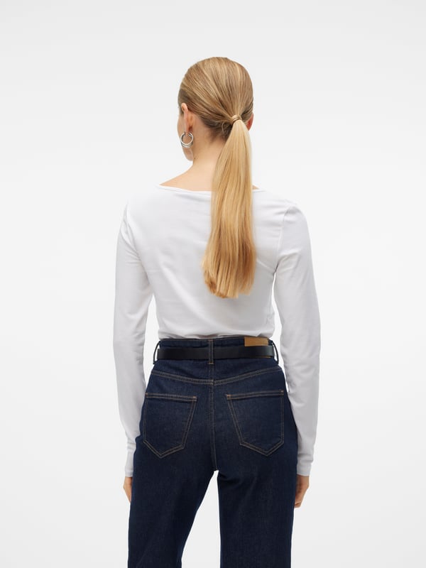Miniatyrbild 4 av 7: Vero Moda 5714505851986 skjorta och topp Blus Långärmad Bomull, Elastan