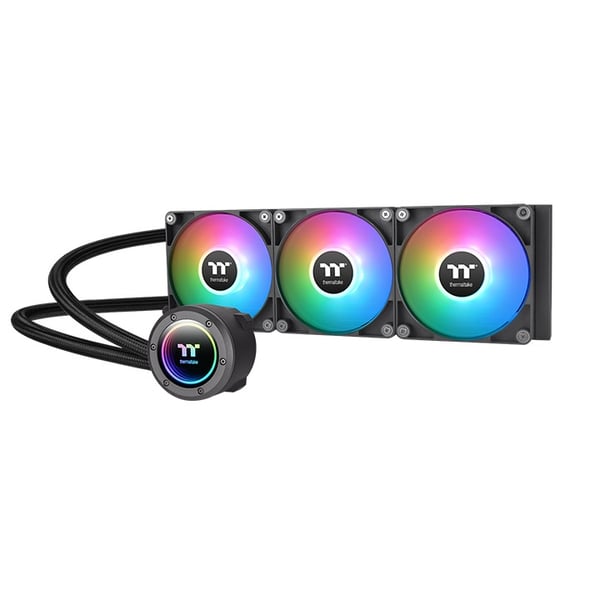 Miniatyrbild 1 av 7: Thermaltake TH420 V2 ARGB Processor Allt-i-ett vätskekylare 14 cm Svart 1 styck