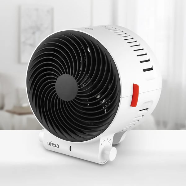 Miniatyrbillede 2 af 3: Ufesa Atlas Indendørs Sort, Hvid 2000 W Blæser med elektrisk områdevarmer
