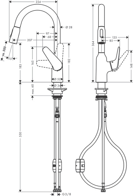 Miniatyrbillede 2 af 2: Hansgrohe M42 Krom