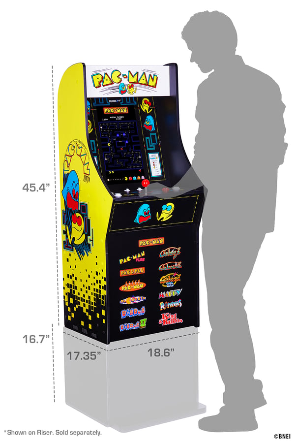 Miniatyrbild 9 av 10: Arcade1Up PAC-A-405529 Arkadmaskin för videospel