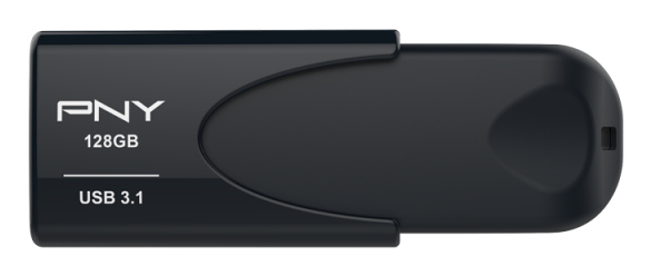PNY Attache 4 USB-sticka 128 GB USB Type-A 3.2 Gen 1 (3.1 Gen 1) Svart