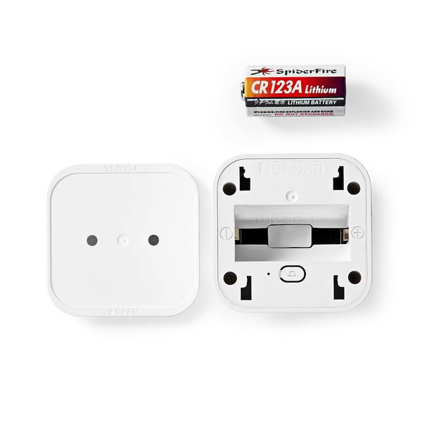 Nedis ZBSM20WT bevægelsessensor Passiv infrarød (PIR) sensor Trådløs Loft/væg Hvid