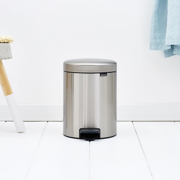 Brabantia Pedal Bin newIcon Rund Borstat stål