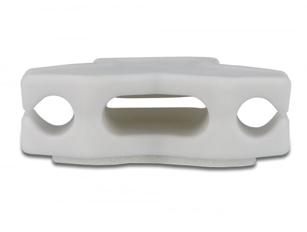 DeLOCK 18401 kabelsamlare Bord Kabelhållare Vit 2 styck