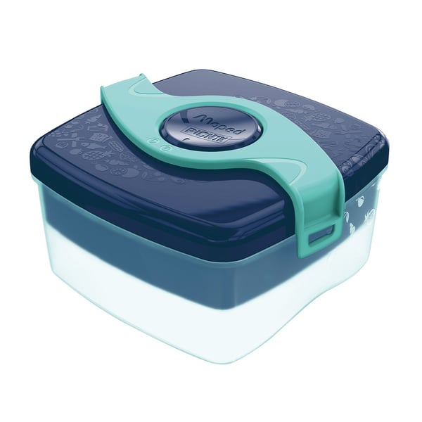 Miniatyrbillede 1 af 6: Maped 870104 madkasse Frokostbokssæt 1,4 L ABS, Polypropylen (PP), Silikone Blå, Transparent 2 stk