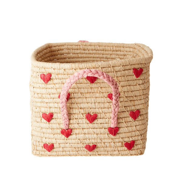 Rice FIRKANTET RAFFIA KURV