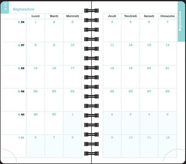 Miniatyrbild 4 av 12: Exacompta 1605038E mötesbokningsböcker Veckovis möteskalender