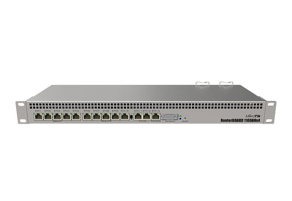 Mikrotik RB1100AHx4 kabelansluten router Gigabit Ethernet Rostfritt stål Mikrotik RB1100AHx4 kabelansluten router Gigabit Ethernet Rostfritt stål