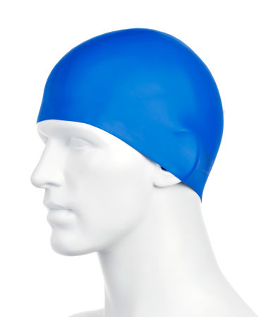 Miniatyrbillede 1 af 3: Speedo Plain Moulded Silicone Cap Blå