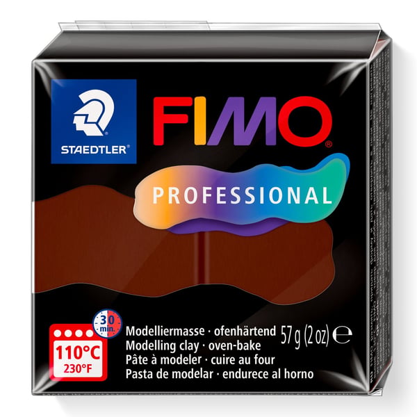 Miniatyrbillede 3 af 3: STAEDTLER Mod.masse Fimo prof 57g schoko