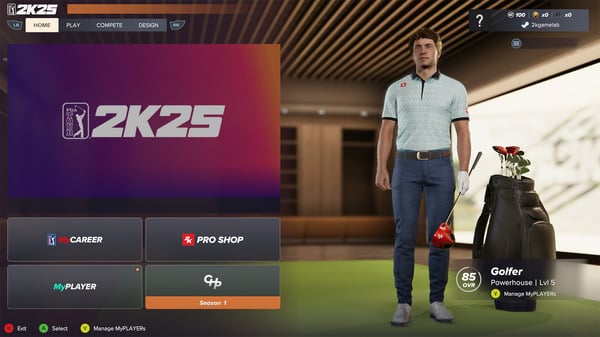 2K PGA Tour 2K25 (PS5) Standard Flerspråkig PlayStation 5