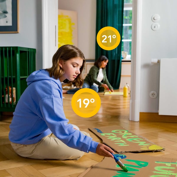 Miniatyrbild 9 av 9: tado° Kit V3+ wireless termostater Vit