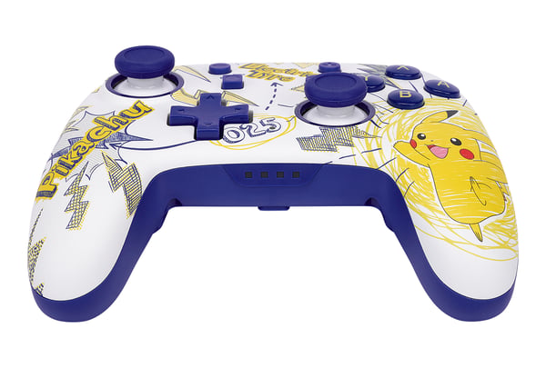 PowerA Nano Enhanced Violet, Hvid, Gul Bluetooth Gamepad Analog/digital Nintendo Switch, Nintendo Switch Lite, Nintendo Switch OLED