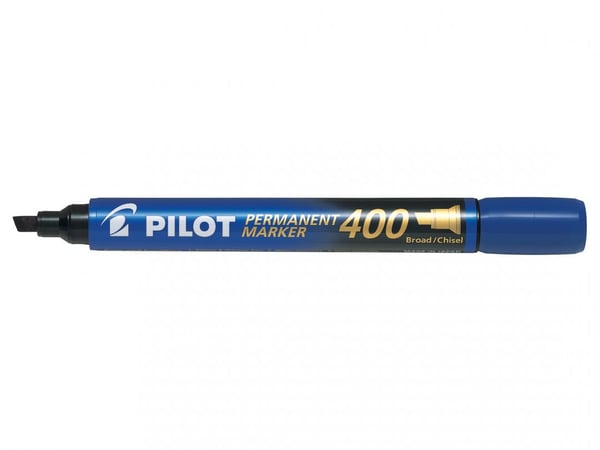 Pilot Permanent Marker 400 speedmarker 1 stk Mejselspids Blå