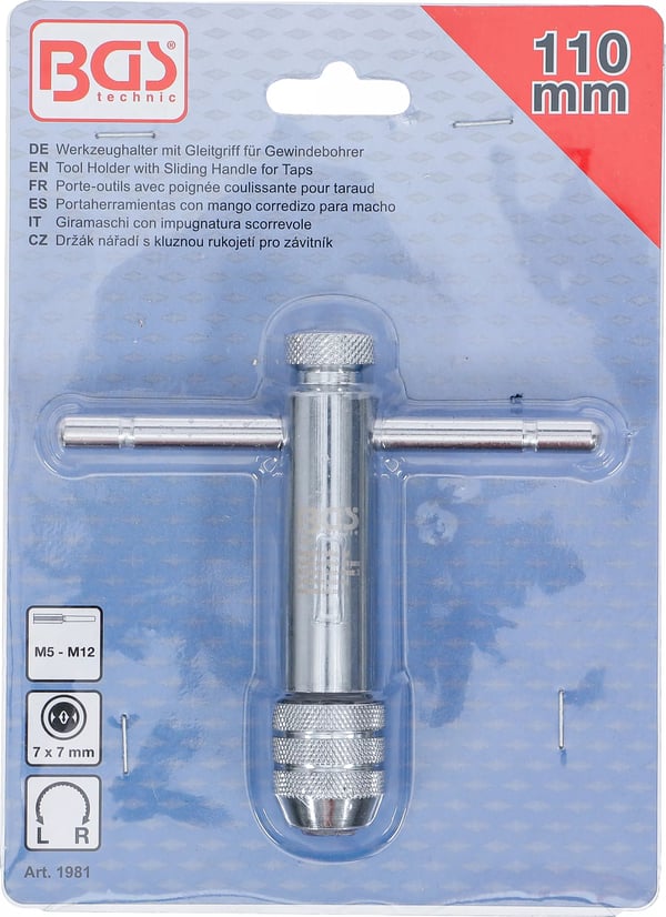 Miniatyrbild 2 av 5: BGS technic Tool Holder with Sliding Handle for Taps