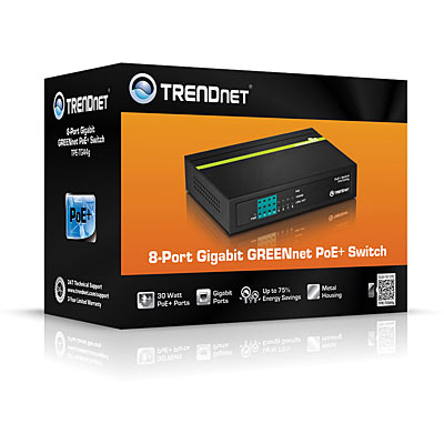 Trendnet TPE-TG44G verkkokytkin Hallitsematon Power over Ethernet -tuki Musta