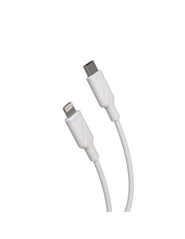 Miniatyrbillede 1 af 4: Muvit MCUSC0006 Lightning kabel 1,2 m Hvid