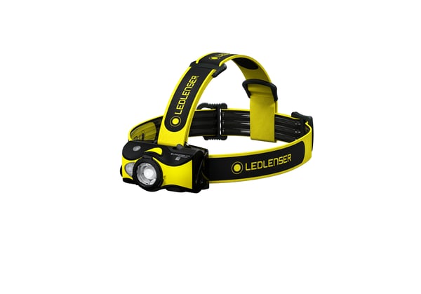 Miniatyrbillede 1 af 2: Ledlenser iH9R Sort, Gul Hovedbånd lommelygte LED