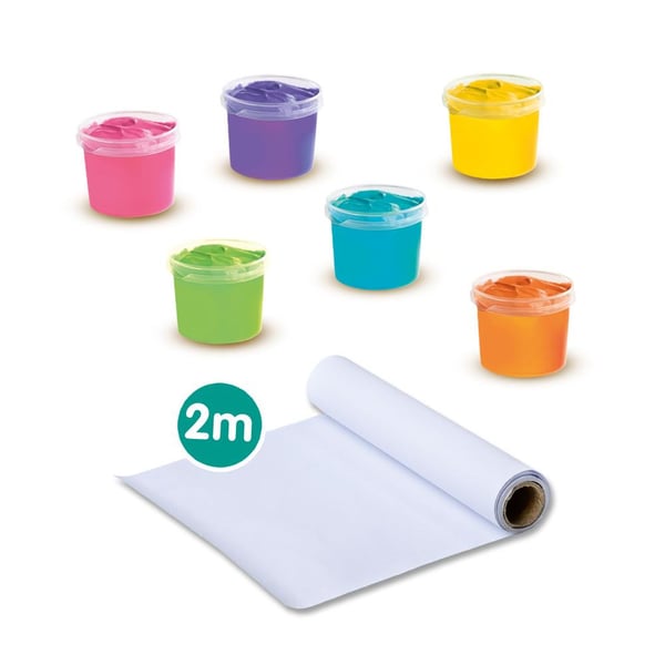 Pikkukuva 3 / 5: SES Creative Fingerpaint mega set vesiliukoinen sormiväri Multi