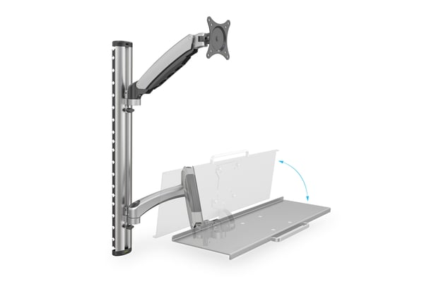 Digitus DA-90354 fäste och ställ till bildskärm 68,6 cm (27") Vägg Silver