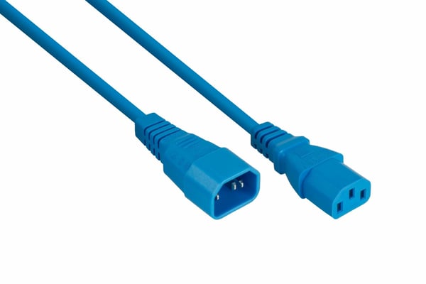 Pikkukuva 1 / 3: Kabelmeister SK1430-B050 virtajohto Sininen 5 m IEC C14 C13 liitin