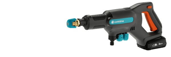 Miniatyrbild 3 av 5: Gardena AquaClean 24/18V P4A högtryckstvätt Kompakt Batteri 250 l/h Svart, Blå, Orange