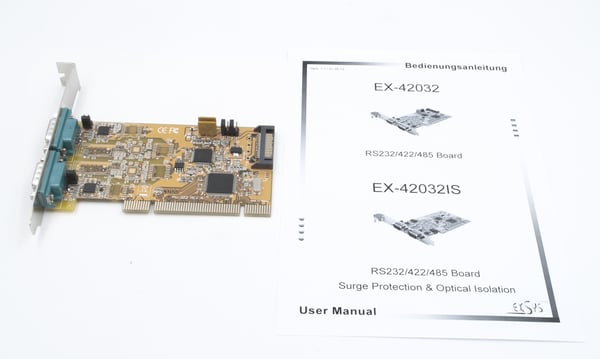 Miniatyrbild 3 av 4: EXSYS EX-42032 nätverkskort/adapters Intern Serial