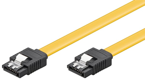 Goobay 95025 SATA-kabel 1 m SATA 7-pin Gul