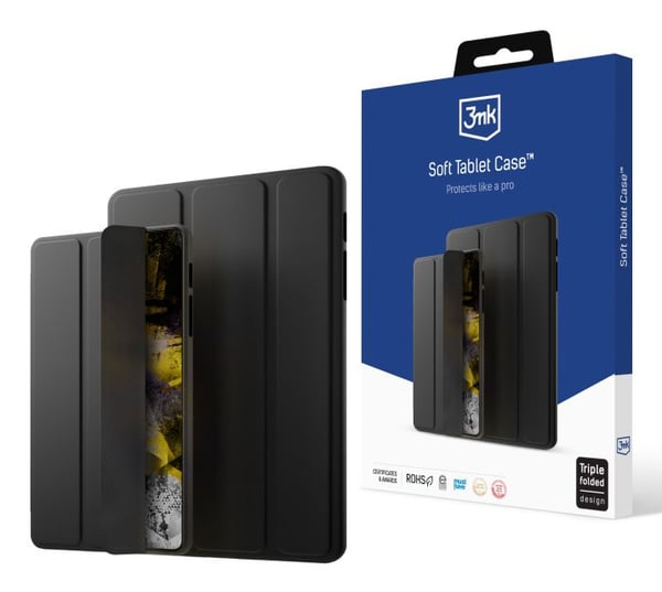 3MK Soft Tablet Case 27,9 cm (11") Folio-kotelo Musta