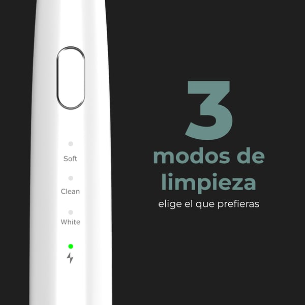 AENO Sonic Electric toothbrush, DB8: White, 3modes, 3 brush heads + 1 cleaning tool, 1 mirror, 30000rpm, 100 days without charging, IPX7